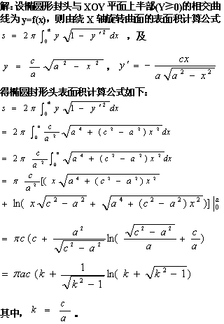 標(biāo)準(zhǔn)封頭廠介紹橢圓封頭表面積計(jì)算